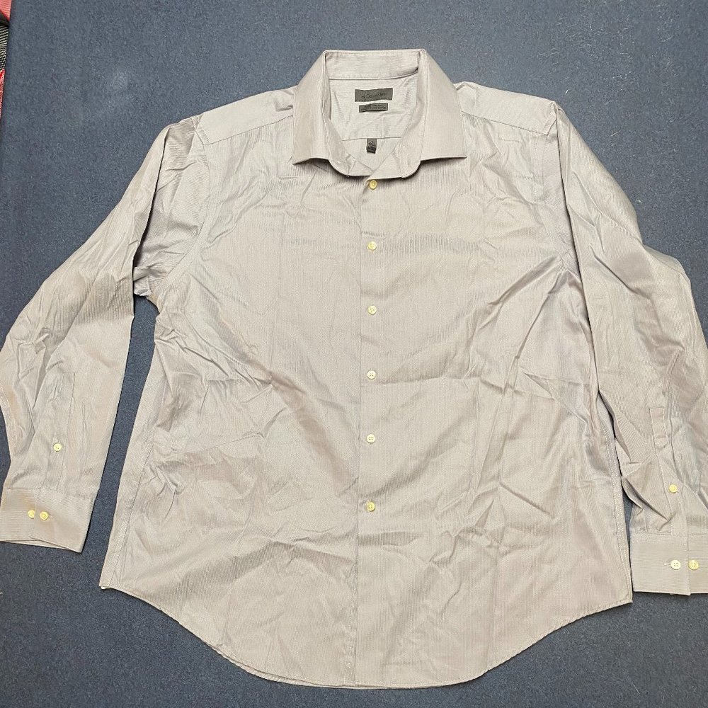 Calvin Klein Slim fit non iron (18) Grey Shirt